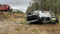 Трагедия на дороге Карелии: ребёнок пострадал в перевёрнутом автомобиле