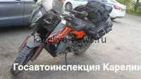 В Карелии мотоцикл Lada перевернулся на бок: подробности инцидента в 2026 году